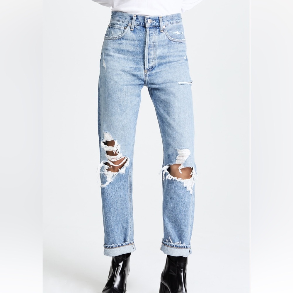 AGOLDE 90s Mid Rise Straight Fit Jeans - Size 24